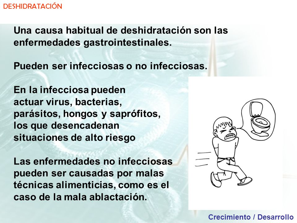 que enfermedades causan deshidratacion